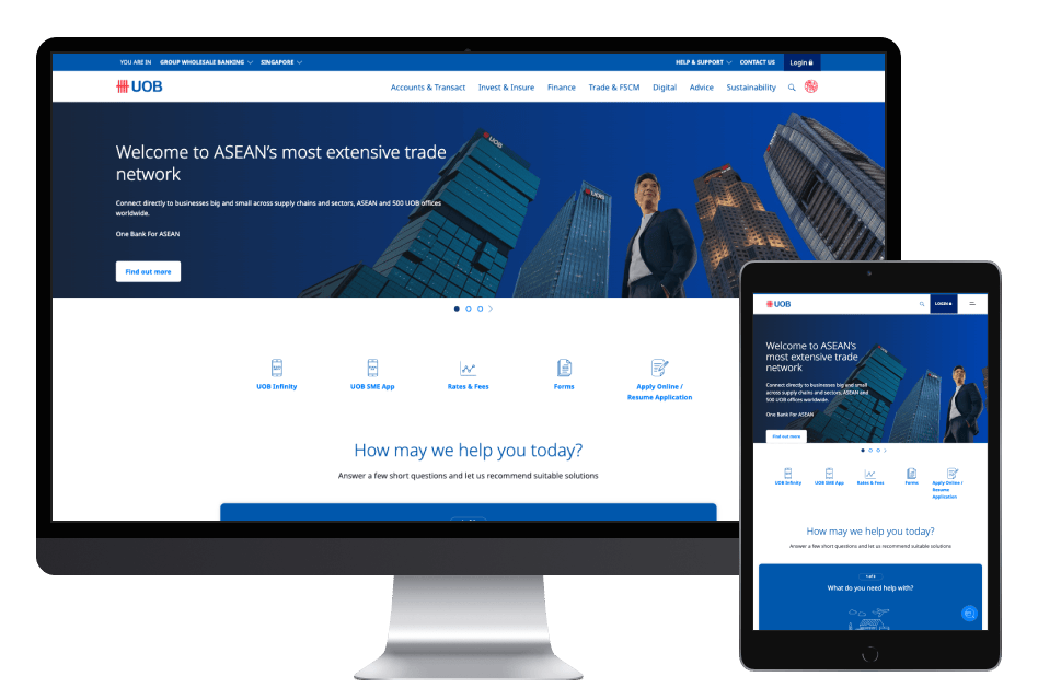 UOB Busness Website thumbnail